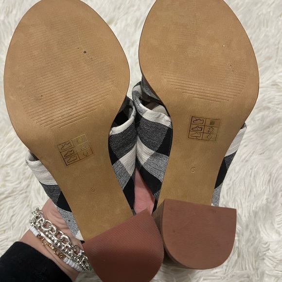 Madewell The Alexandria Mule in Gingham Check - size 6 - NEW - Picture 4 of 9